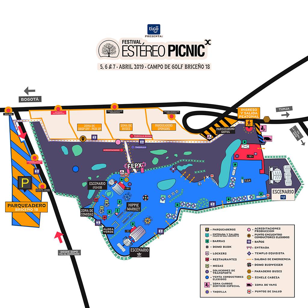 Mapa Estereo Picnic