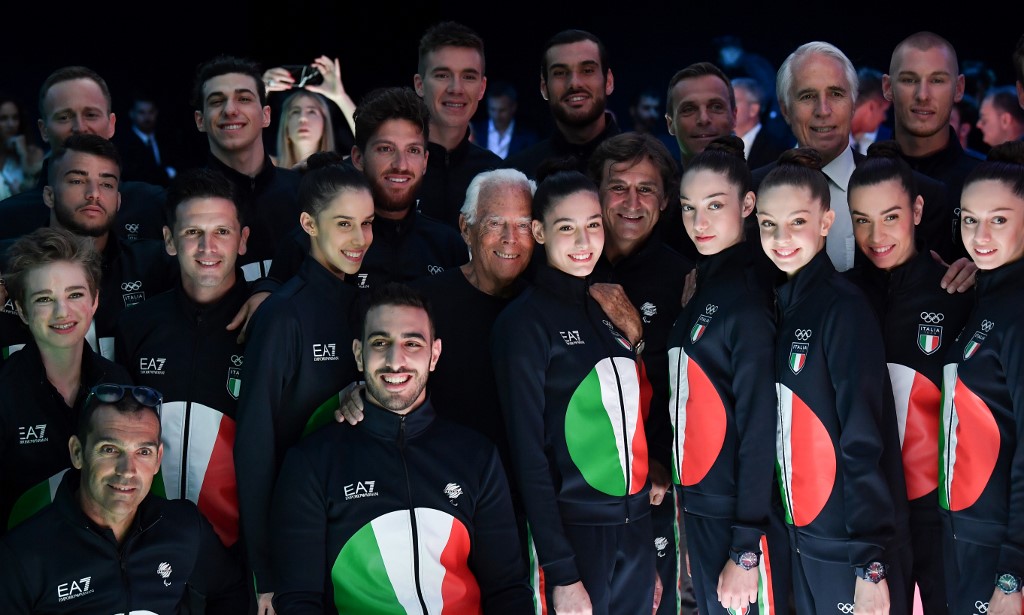 Giorgio Armani dio una muestra de los Juegos Olímpicos de Tokio