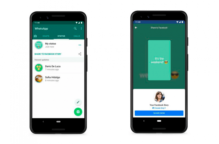Compartir estados en WhatsApp