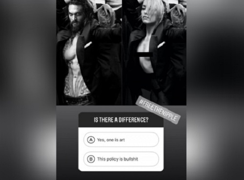 Amber Heard historias en Instagram