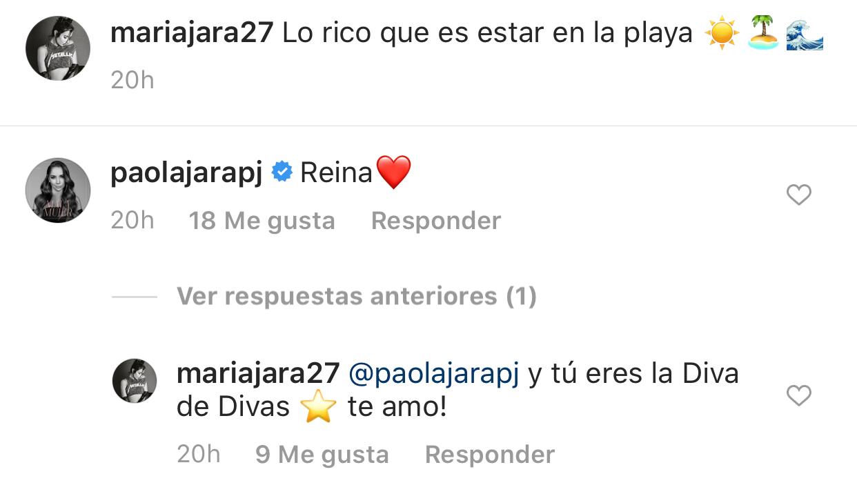 Captura de Instagram - María Jara