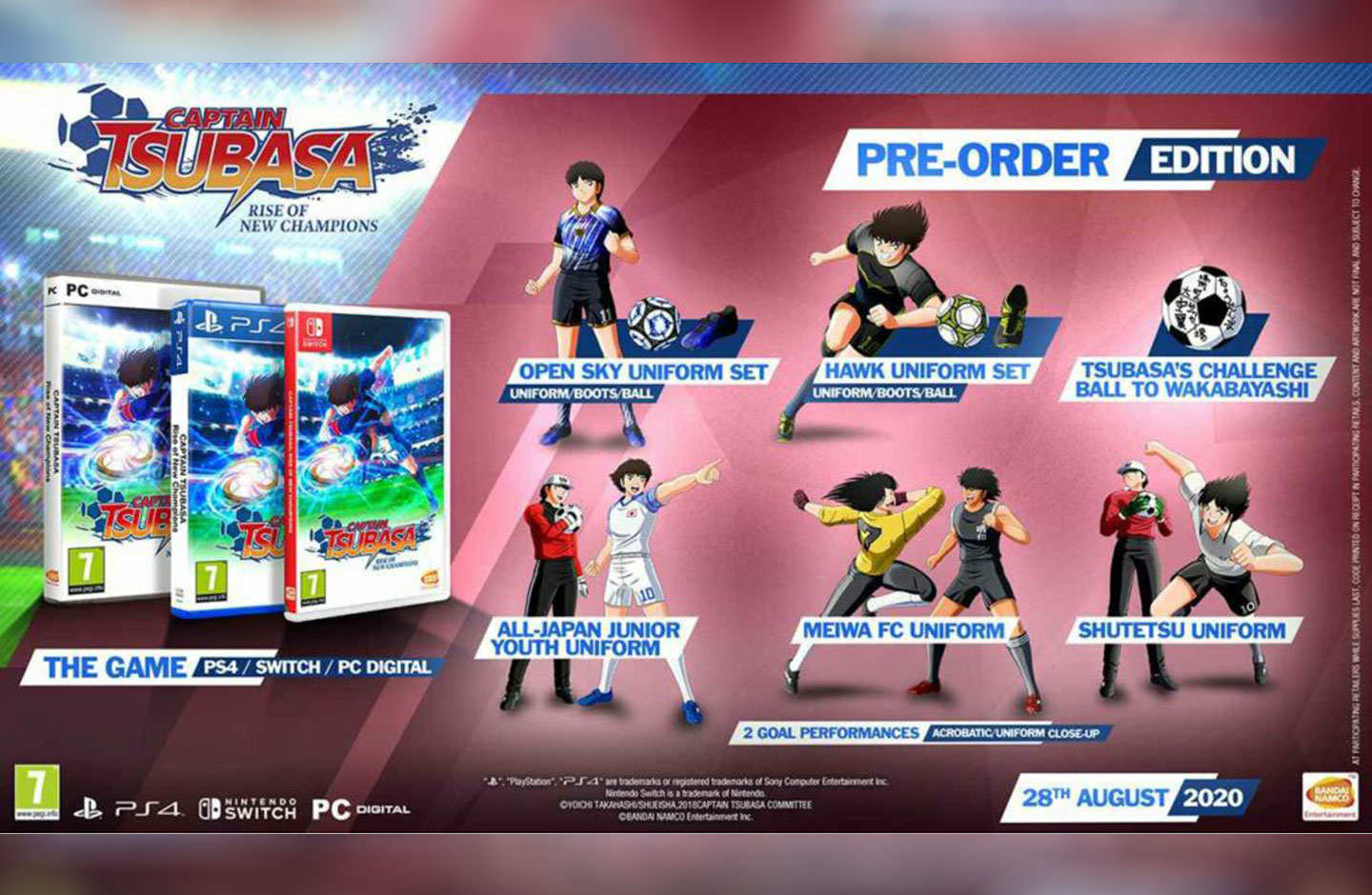 Videojuego de los super campeons pre-order Edition