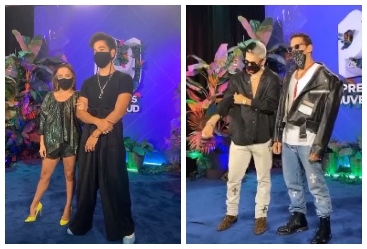 Evaluna Montaner y Camilo/ Mau y Ricky