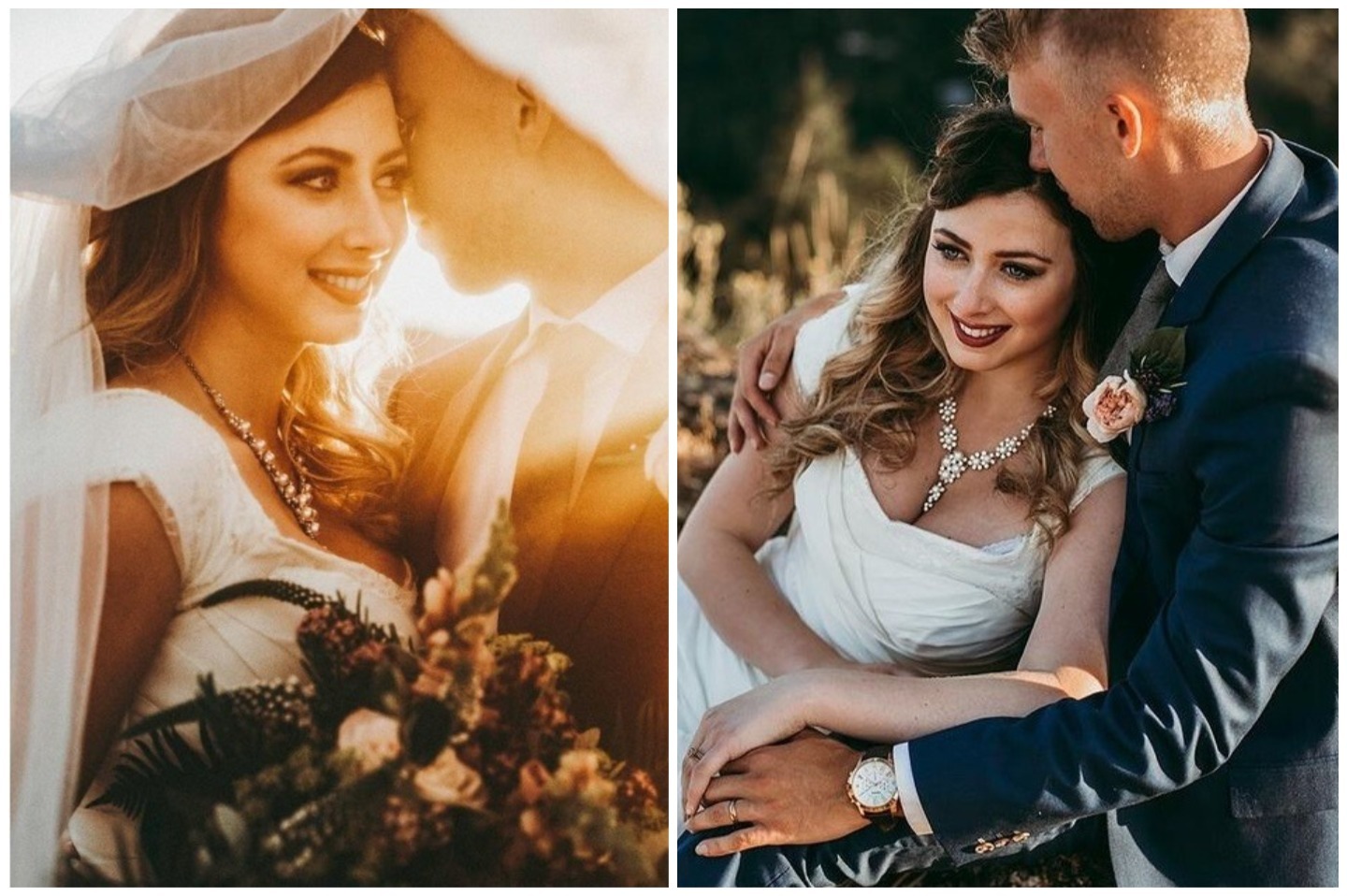 Laura y Brayden Faganello en su boda en 2017