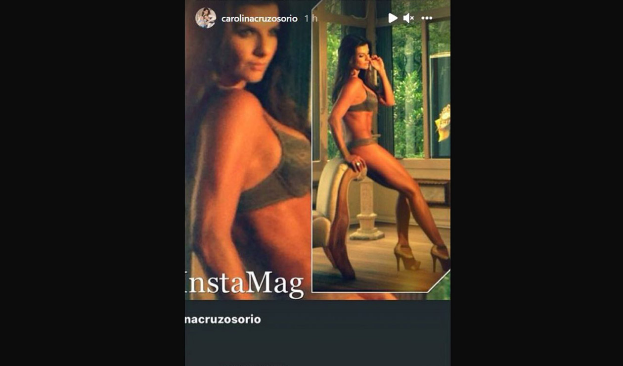 Carolina Cruz en lencería