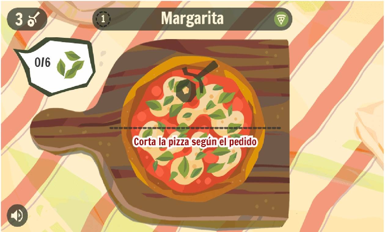 Doodle interactivo de pizza