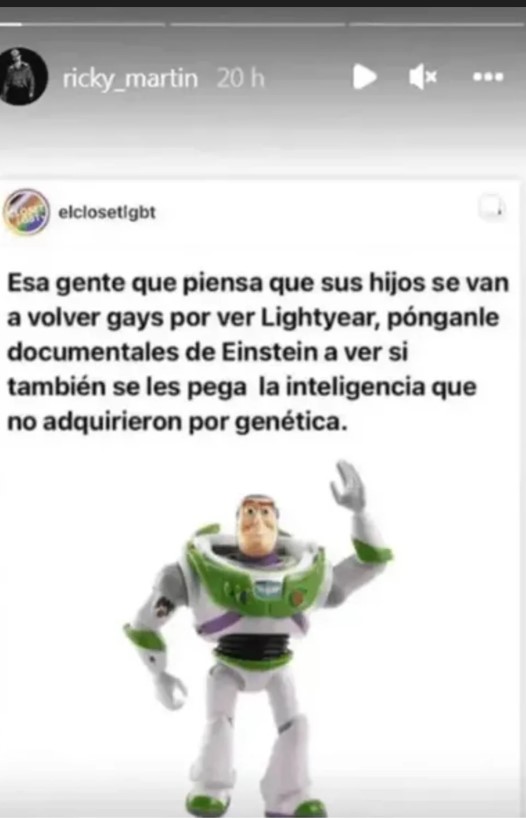 comentario de Ricky Martin
