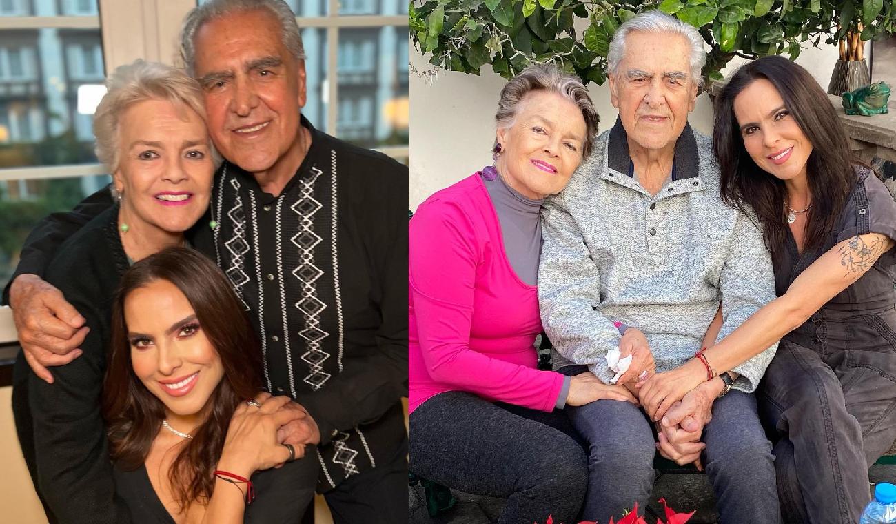 Kate Del Castillo y sus padres