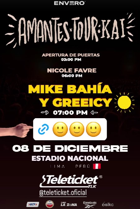reprogramación concierto Mike Bahía y Greeicy