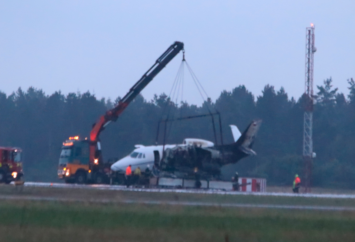 Accidente avión de Pink