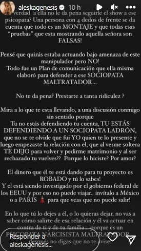 Aleska Génesis historia Instagram