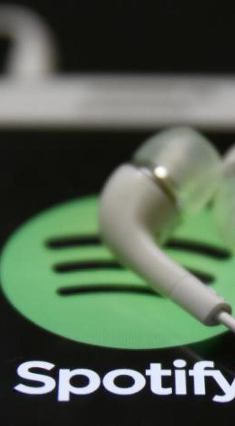 Teléfono celular con la Spotify