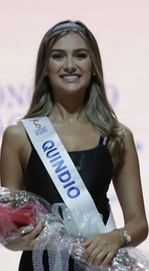 María Fernanda Aristizabal, señorita Quindío 2019, ganó cuerpo sano