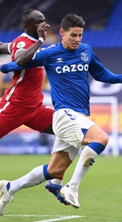 James Rodríguez, Everton vs Liverpool