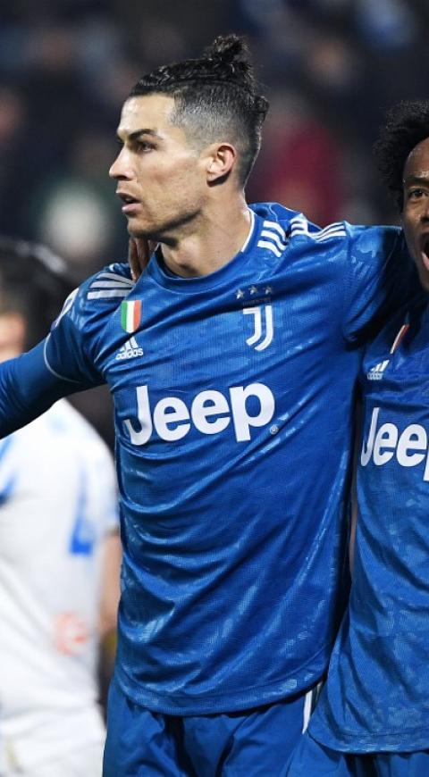 Juan Guillermo Cuadrado y Cristiano Ronaldo