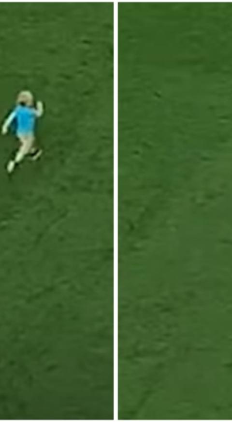Niño invadió cancha en pleno partido de fútbol