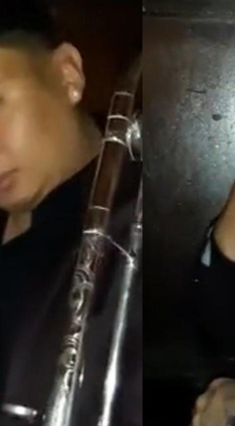 Músico tocando en el matrimonio de su expareja