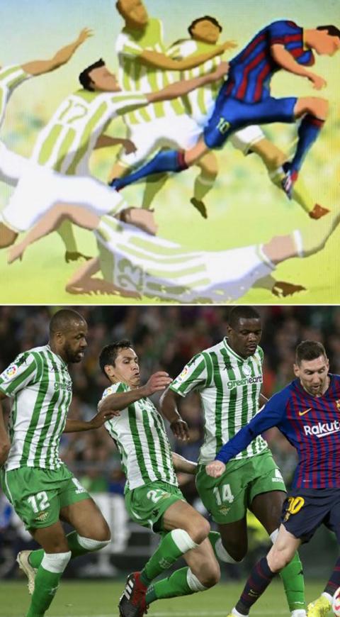 Dibujo de Messi se hizo realidad