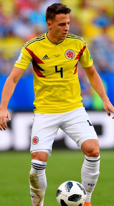 Santiago Arias se lesionó con el Atlético de Madrid.