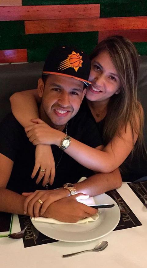 Dayana Jaimes junto a Martín Elías