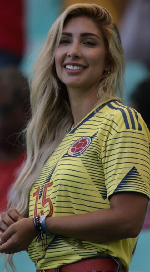 La colombiana se robó las miradas en Brasil