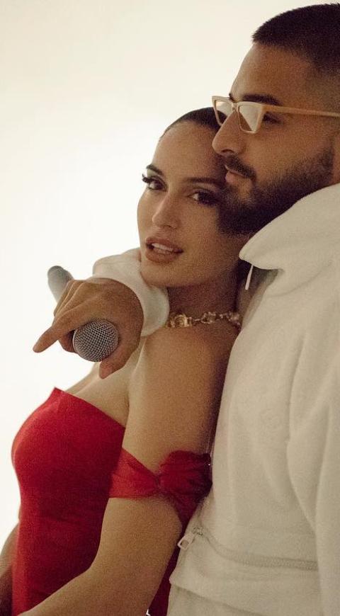 Maluma y Natalia Barulich
