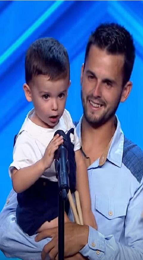 Hugo Molina y su padre