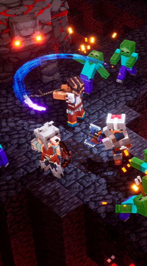 Minecraft Dungeons gameplay