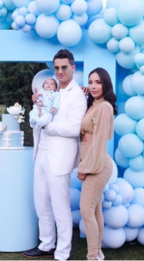 Luisa Fernanda W y Pipe Bueno celebran el bautizo de Máximo