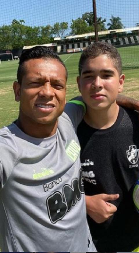 Fredy Guarín y su hijo Daniel