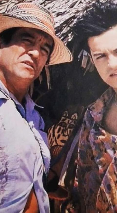Julián Román junto a su padre, Edgardo Román
