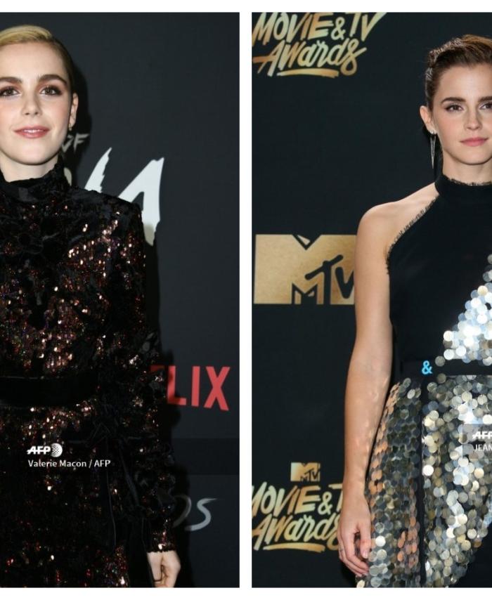 Kiernan Shipka y Emma Watson