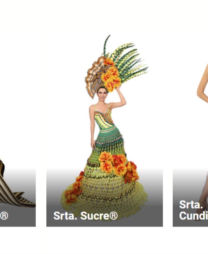 Traje artesanal candidatas a Señorita Colombia 2020