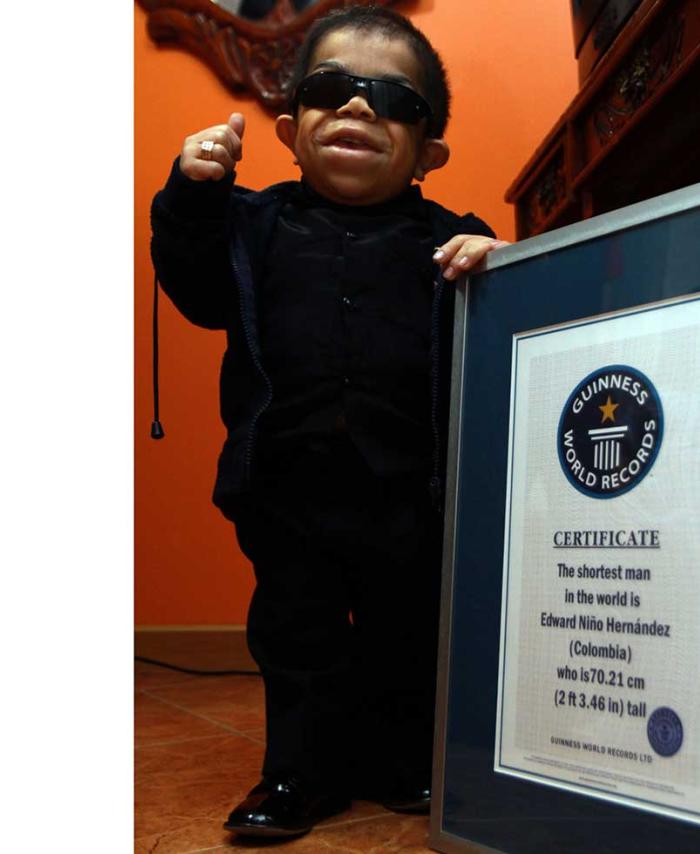 Edward Niño, el colombiano que vuelve a ser el hombre más bajo del mundo