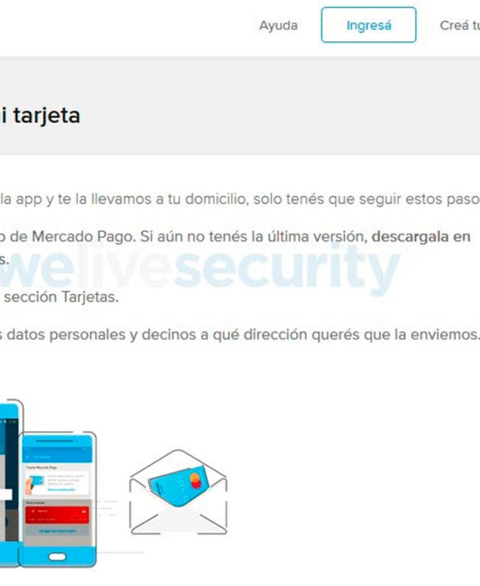 Estafa usa un portal falso de Mercado Libre