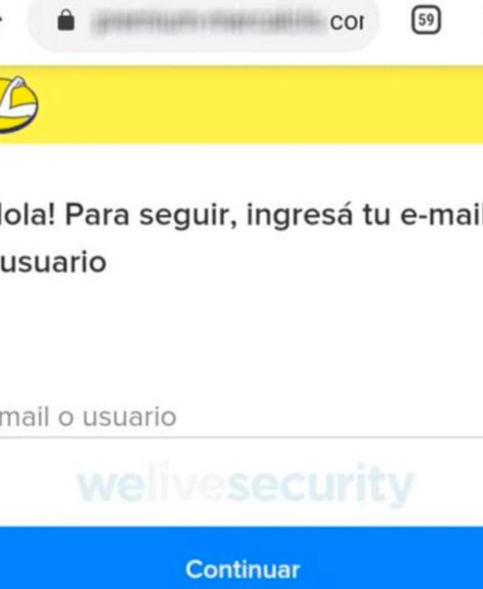 Estafa usa un portal falso de Mercado Libre