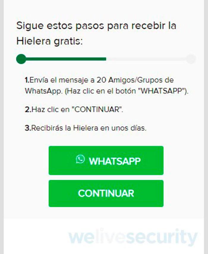 Estafa en WhatsApp con suplantación de Heiniken