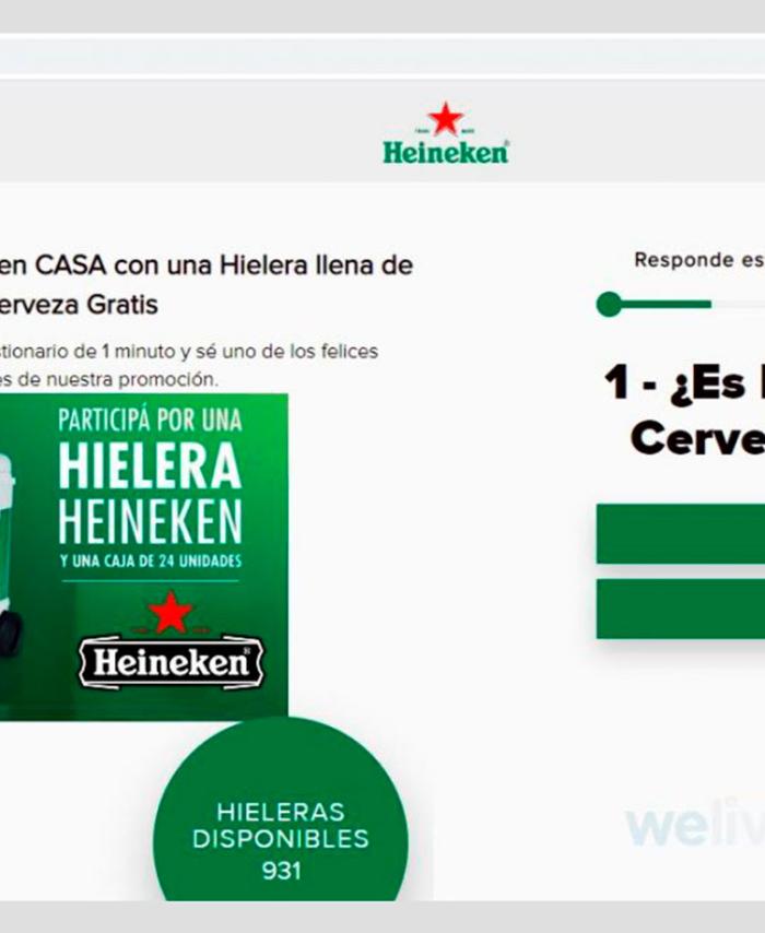 Estafa en WhatsApp con suplantación de Heiniken
