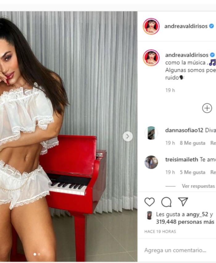 Andrea Valdiri y sus transparencias