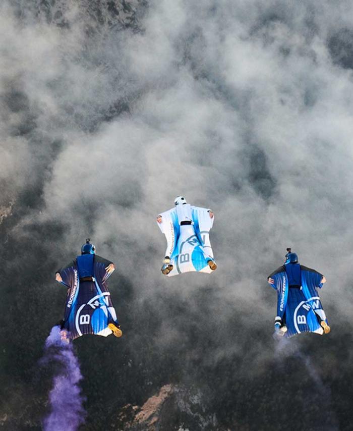 Traje eléctrico volador que usó Peter Salzmann