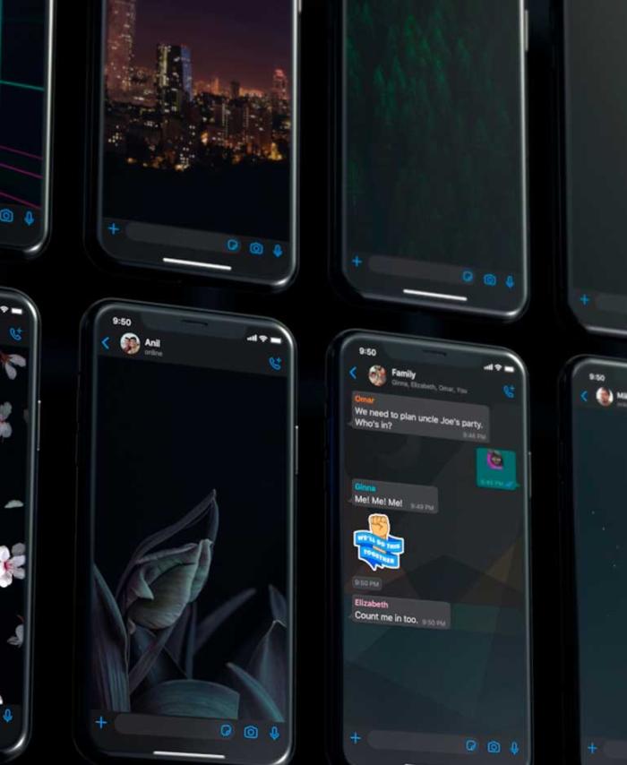 WhatsApp estrena nuevos fondos modo oscuro