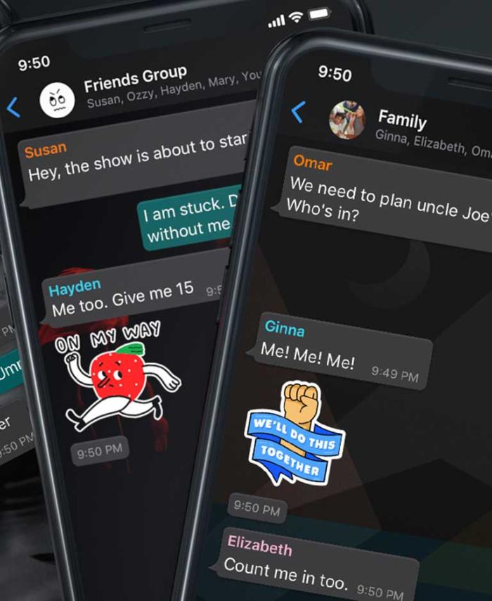 Nuevos fondos modo oscuro de WhatsApp