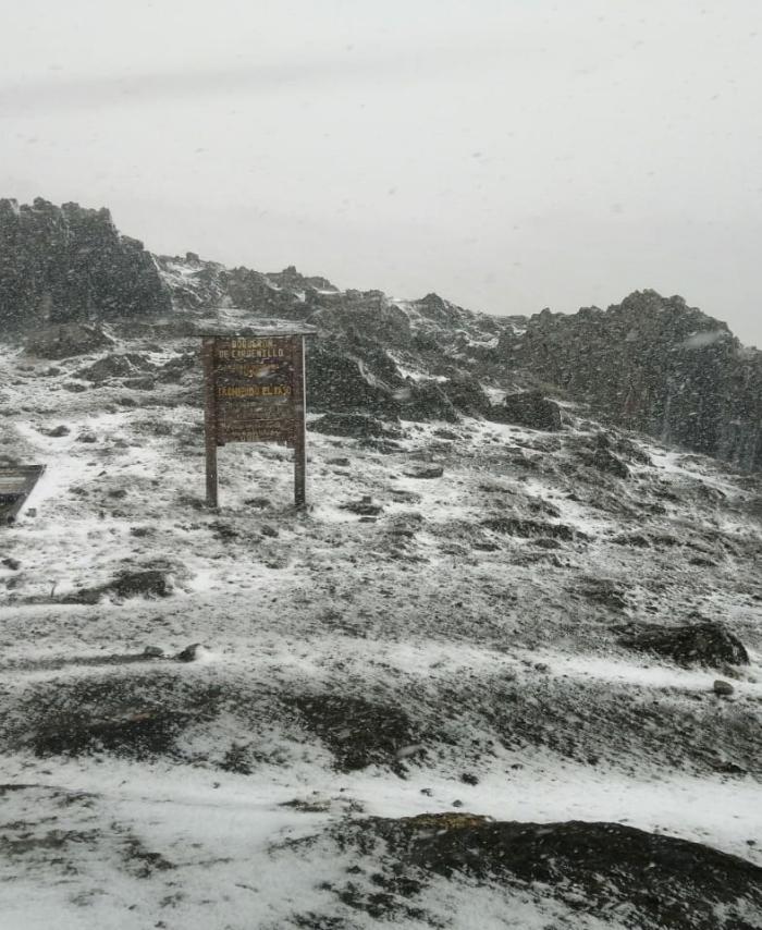 Nevada en Parque Natural de Boyacá