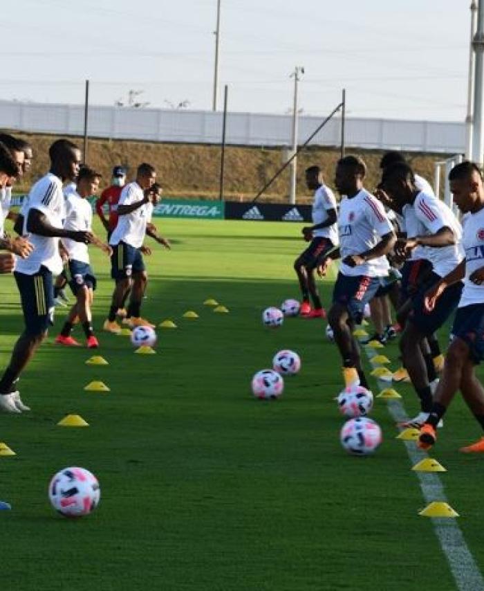 Primer entrenamiento de Reinaldo Rueda con Colombia