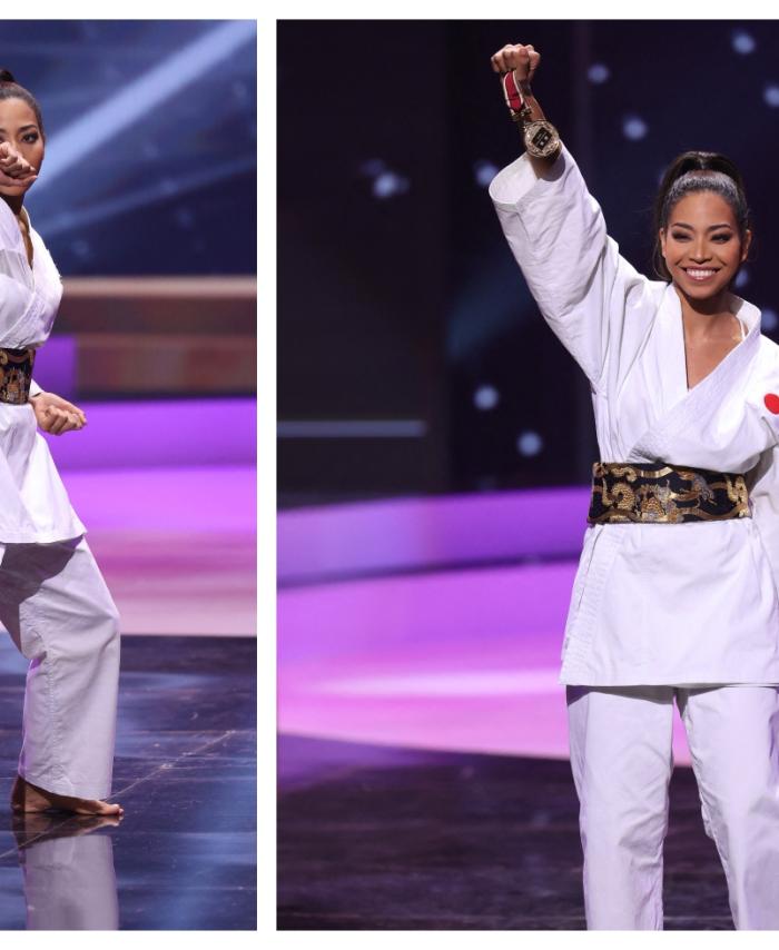 Miss Japón, Aisha Harumi Tochigi en Miss Universo - desfile en traje típico