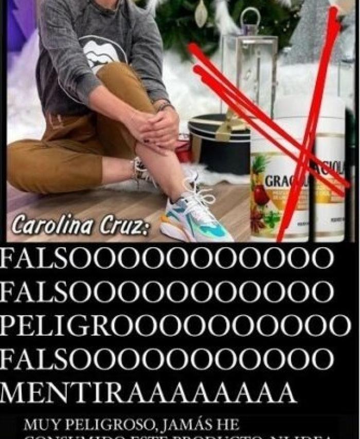 Carolina Cruz denuncia
