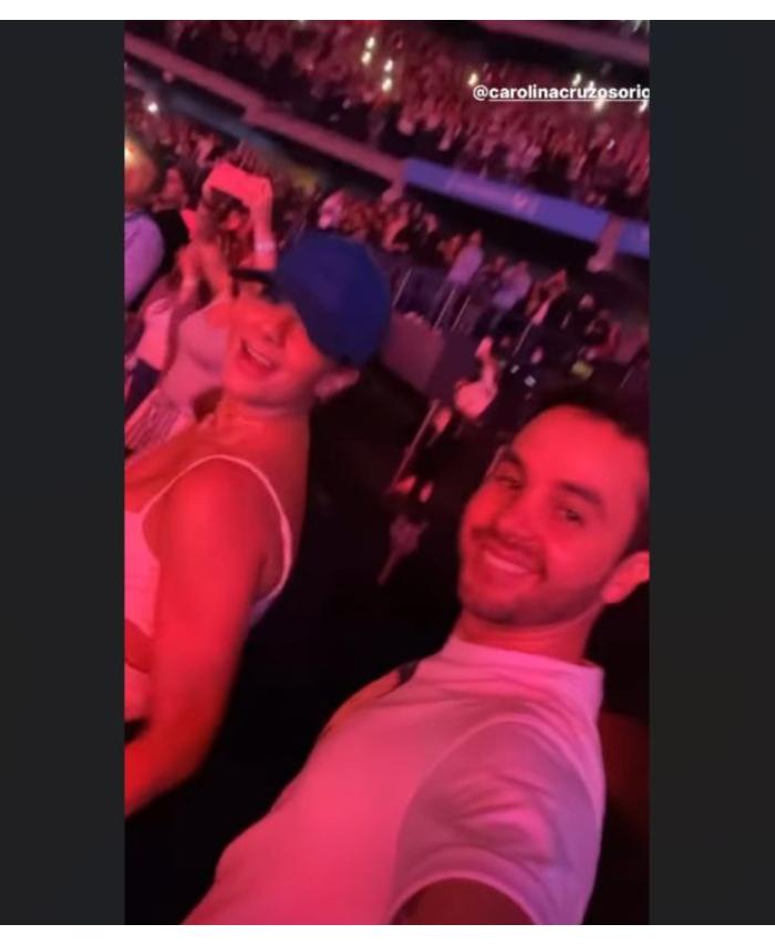 Carolina Cruz en el concierto de Wisin y Yandel