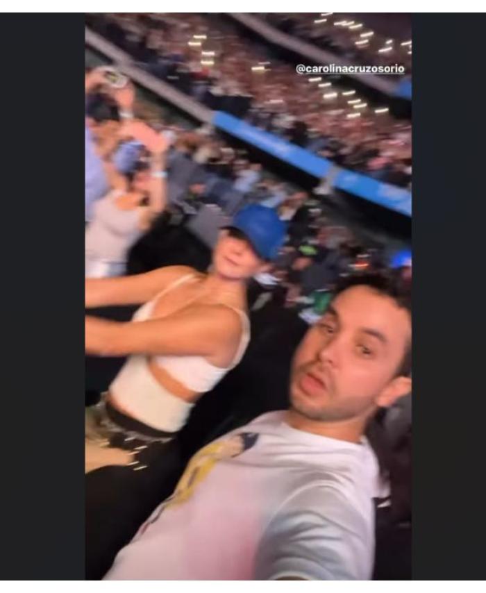 Carolina Cruz en el concierto de Wisin y Yandel