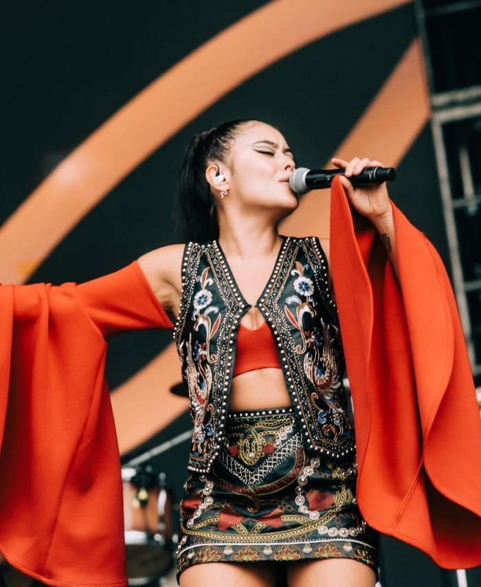 Juliana Velásquez en el Megaland