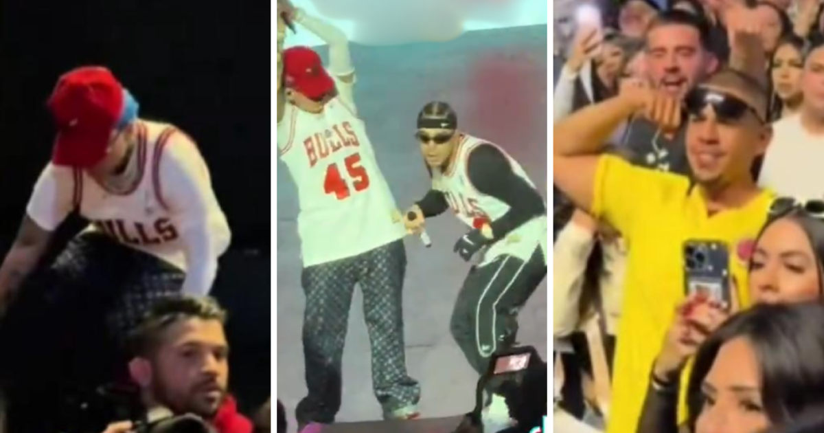Blessd casi se va a los golpes con fan que le aventó botella en concierto: Ryan Castro lo respaldó